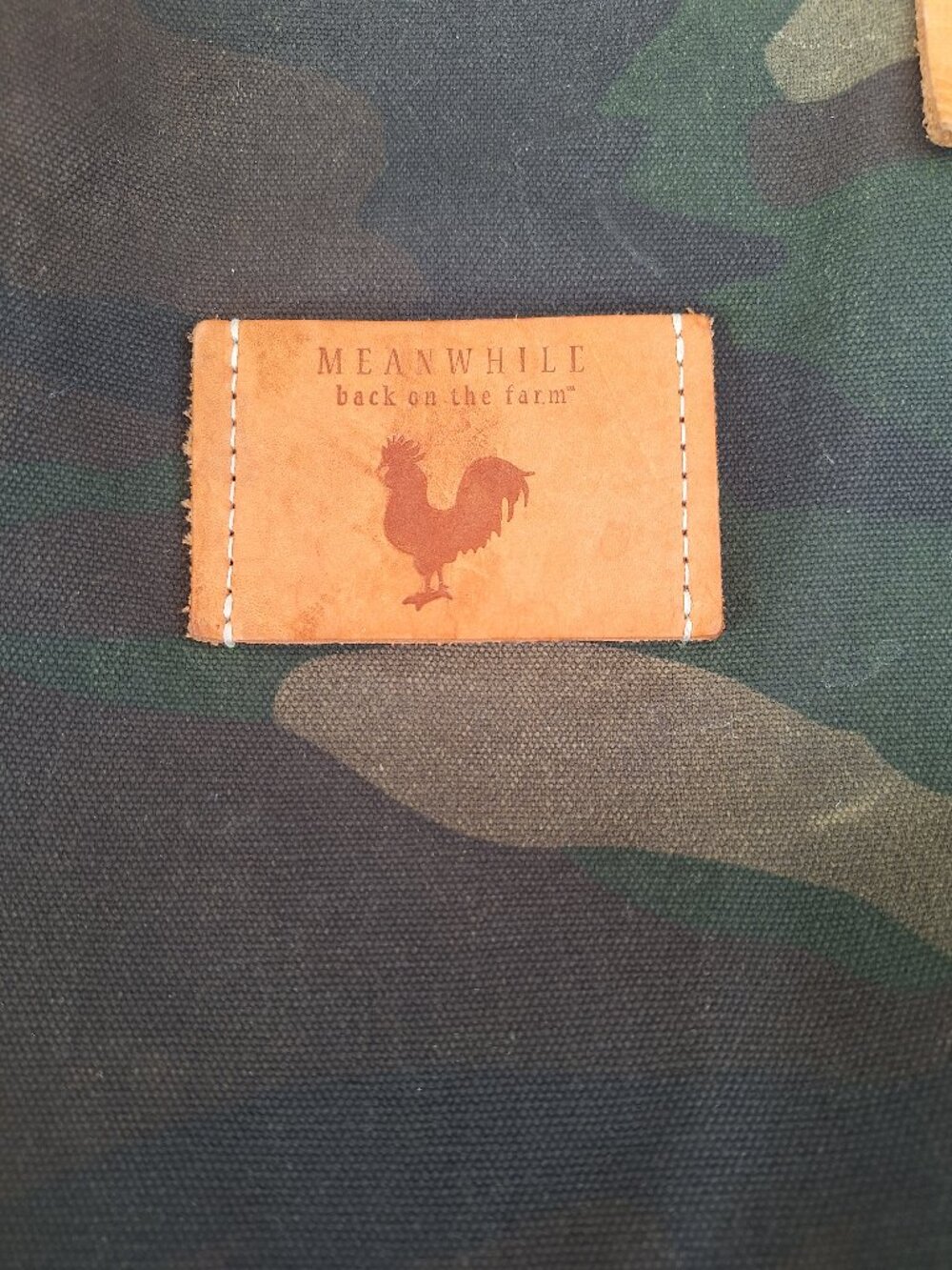 Meanwhile back on the Farm Camo tote bag